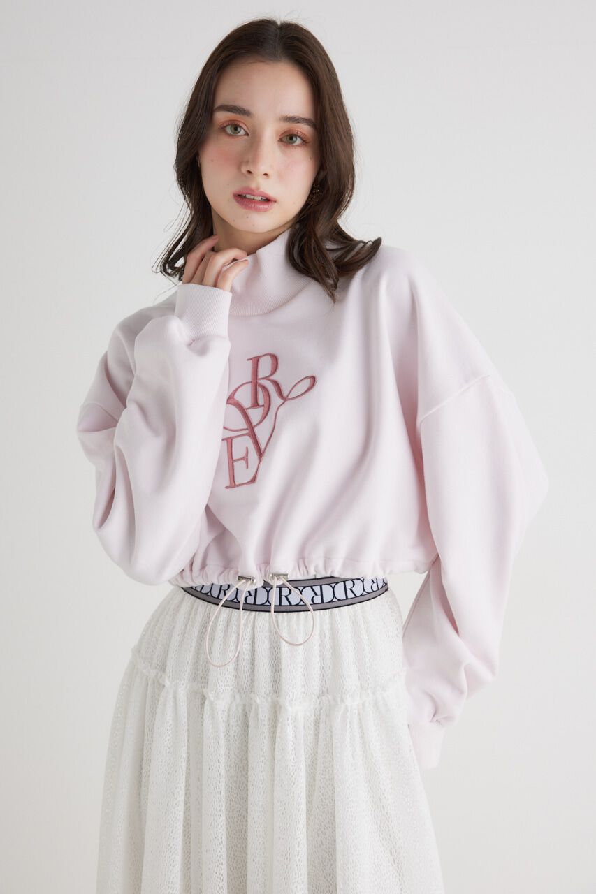 rienda「バルーンヘムロゴスウェットTOP」|Tシャツ・カットソー|L/PNK1