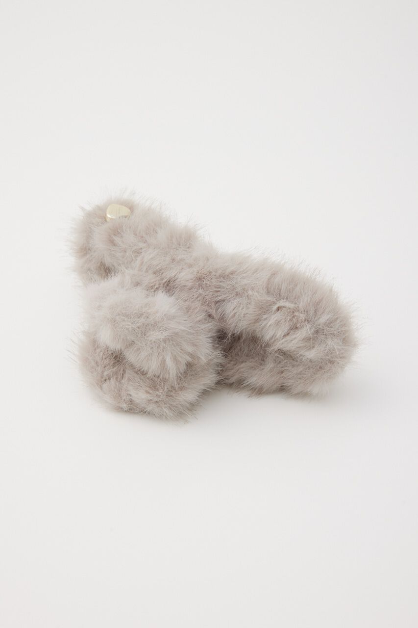 rienda「ショートフェイクファーヘアクリップ」|その他|