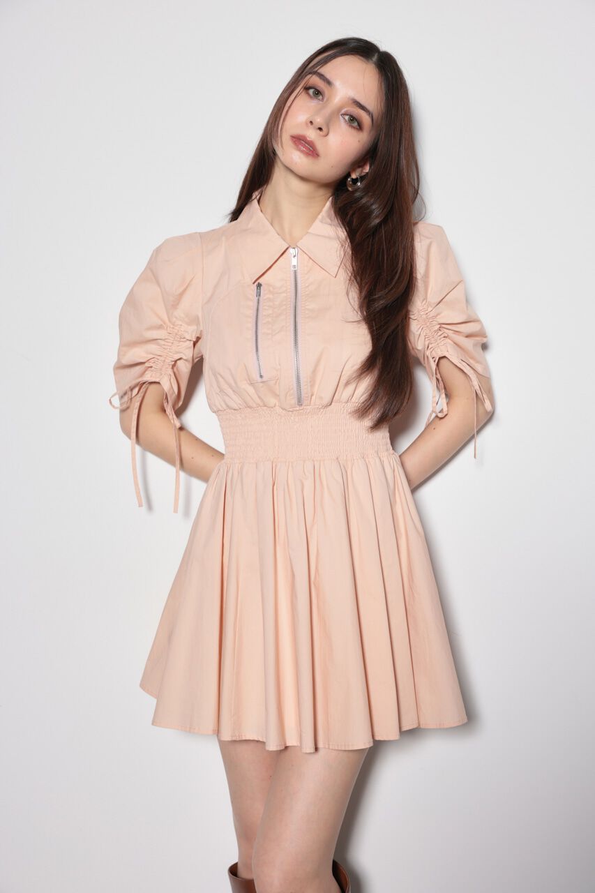 rienda「MA-1ディティールフレアミニワンピース」|ワンピース|PNK