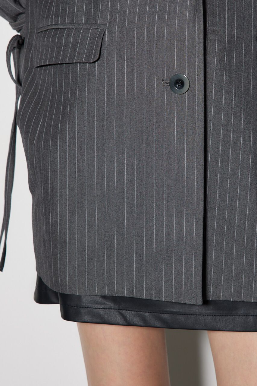 rienda「ストライプシングルテーラージャケット」|その他|