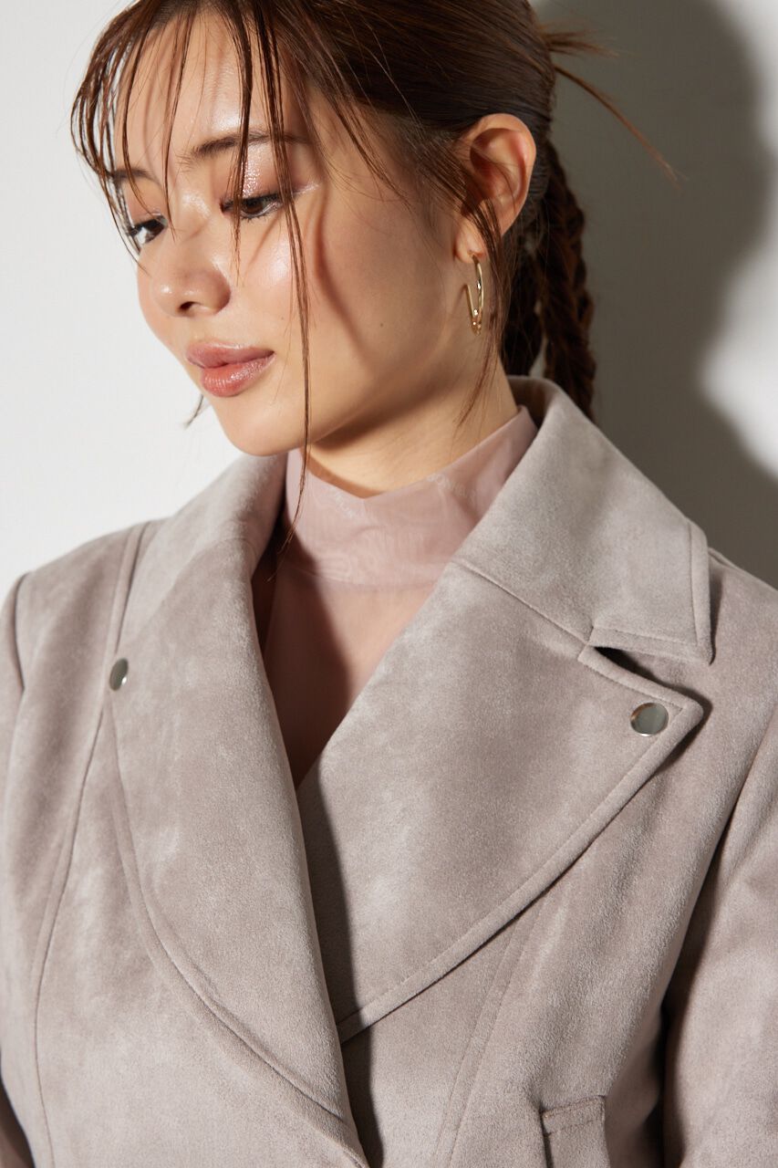 rienda「24AWフェイクスエードライダースジャケット」|その他|