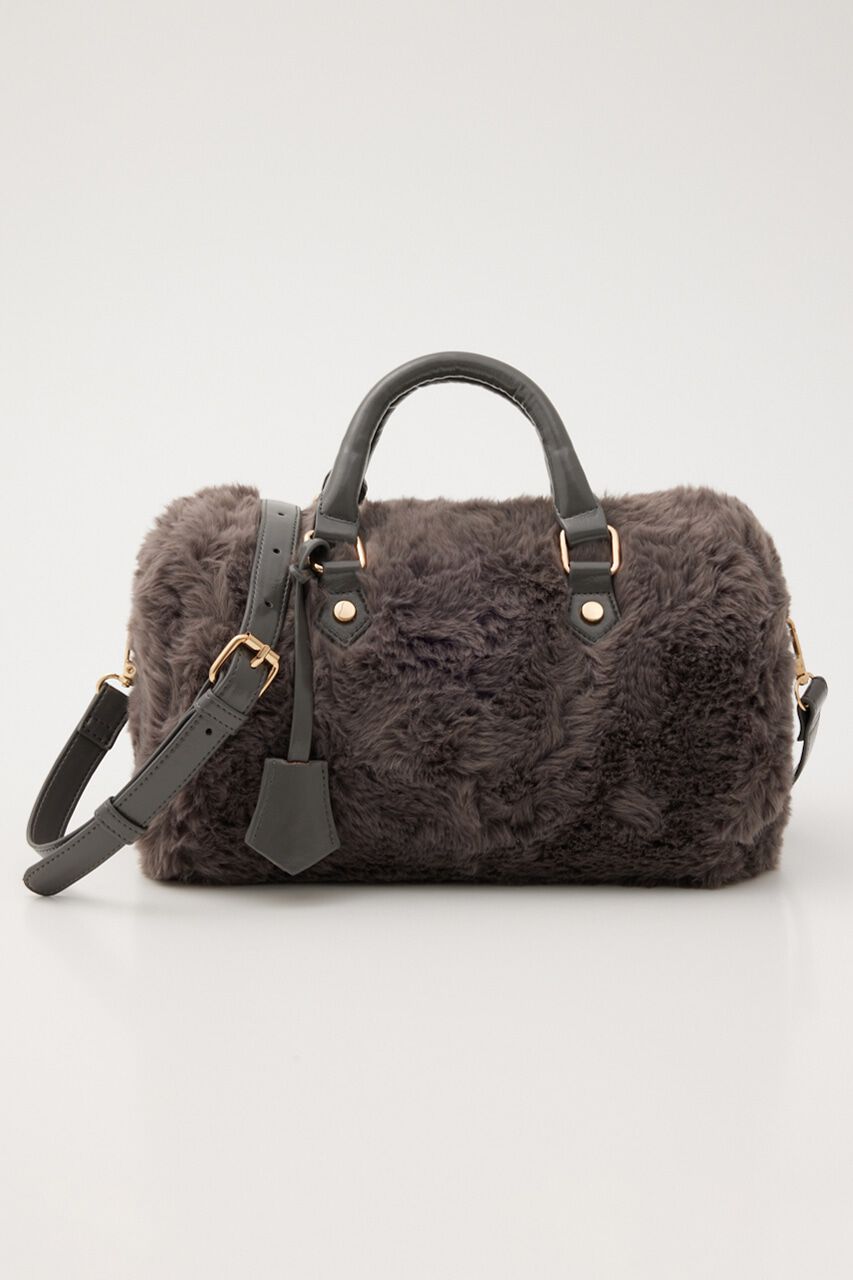 rienda「フェイクファーボストンバッグ」|その他|GRY