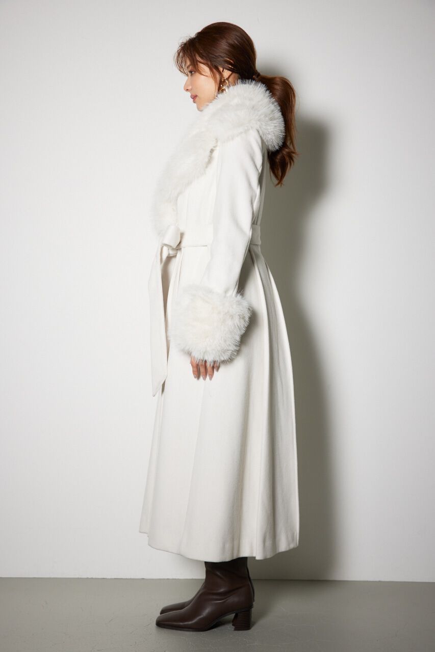 rienda「ウールMIXクラッシィドレスコート」|その他|