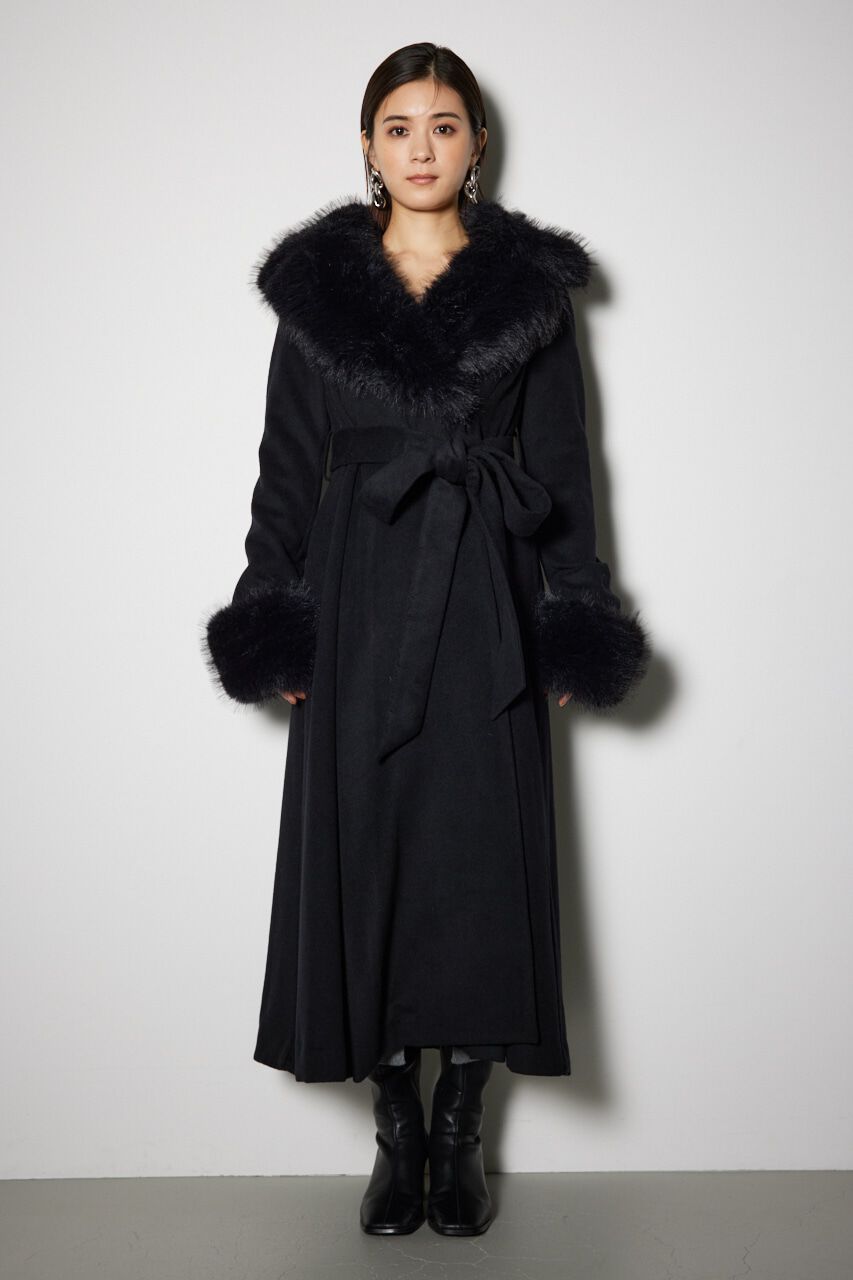 rienda「ウールMIXクラッシィドレスコート」|その他|