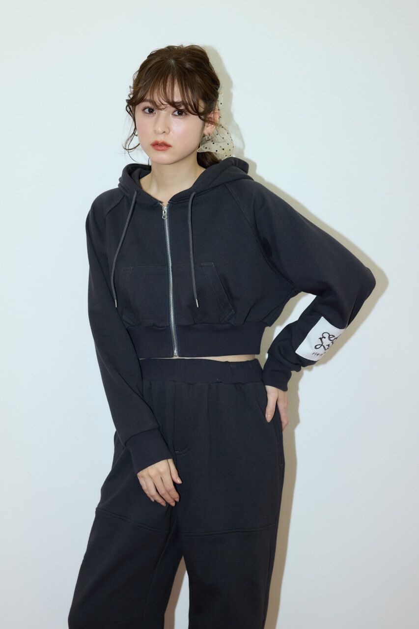 rienda「Rパッチ付きレディーススウェットトップス」|パーカー|