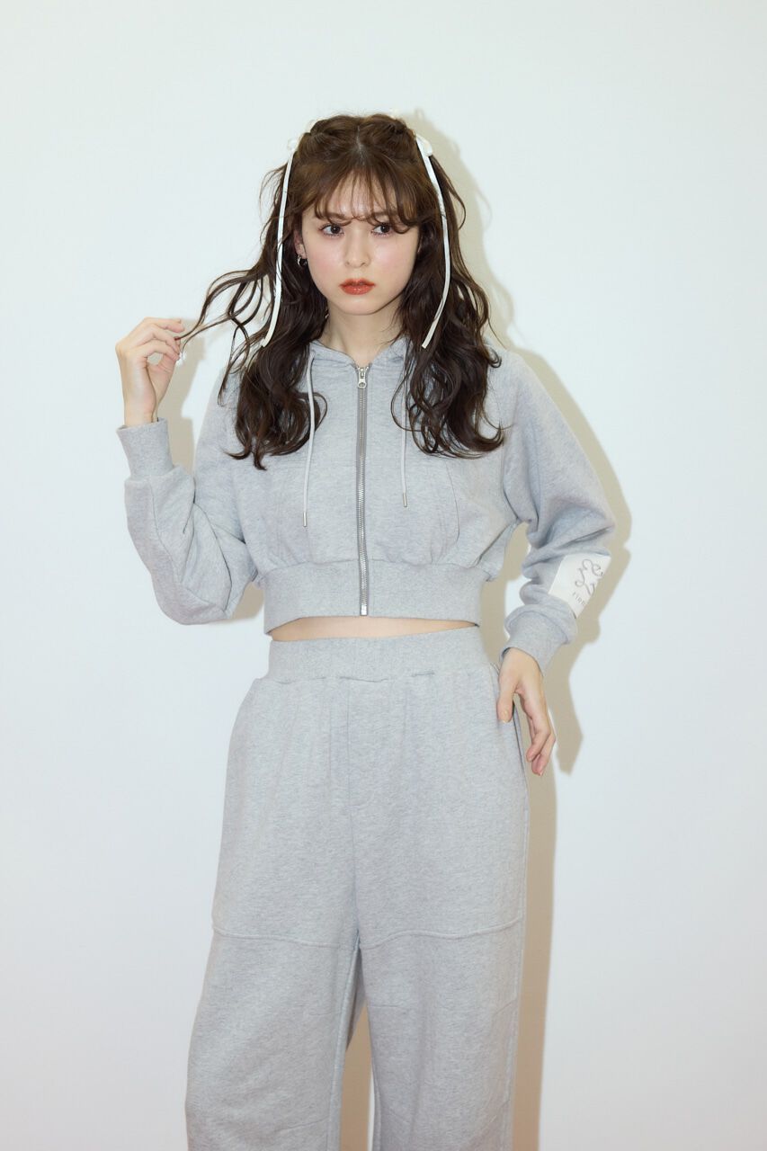 rienda「Rパッチ付きレディーススウェットトップス」|パーカー|