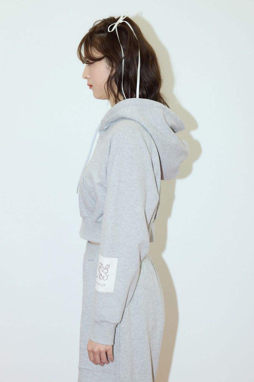 rienda「Rパッチ付きレディーススウェットトップス」|パーカー|