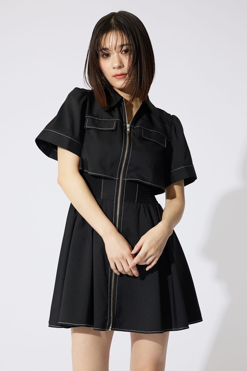 rienda「バストフレアミニワンピース」|ワンピース|