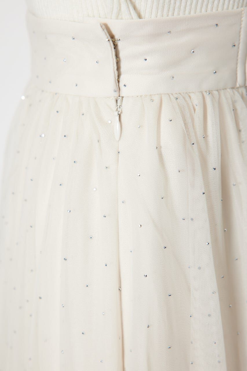 rienda「デコレーションチュールフレアスカート」|スカート|