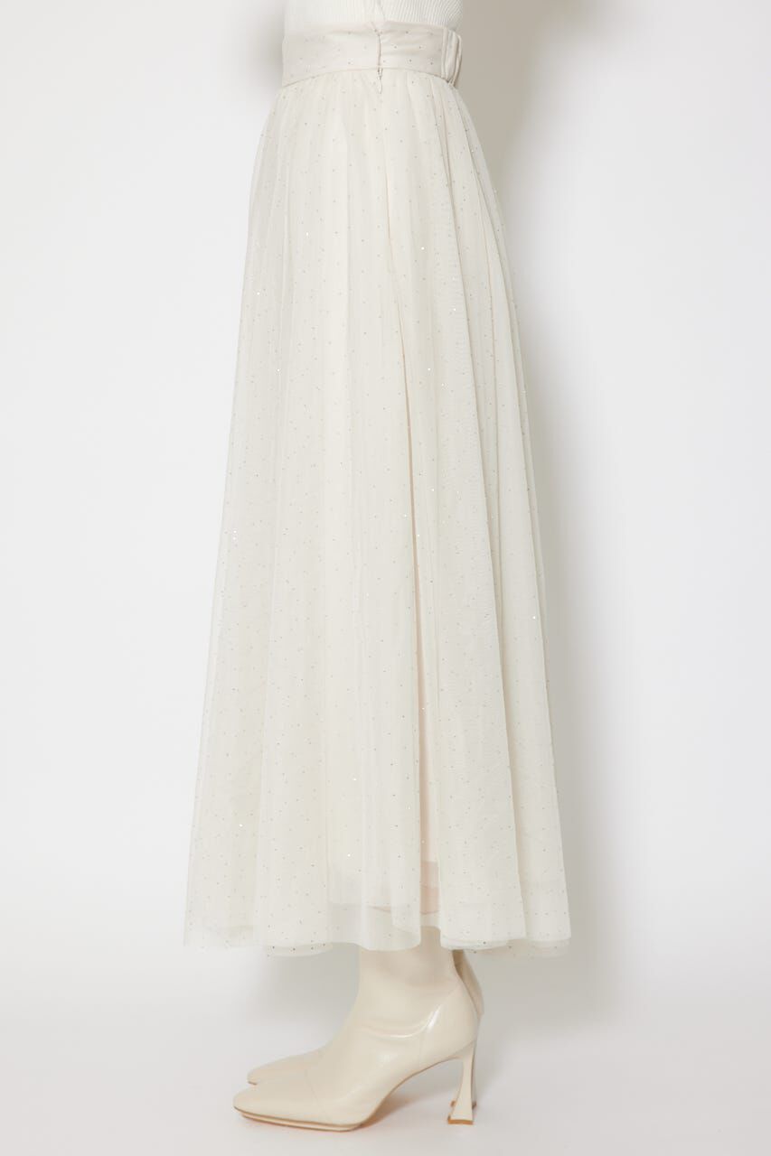 rienda「デコレーションチュールフレアスカート」|スカート|