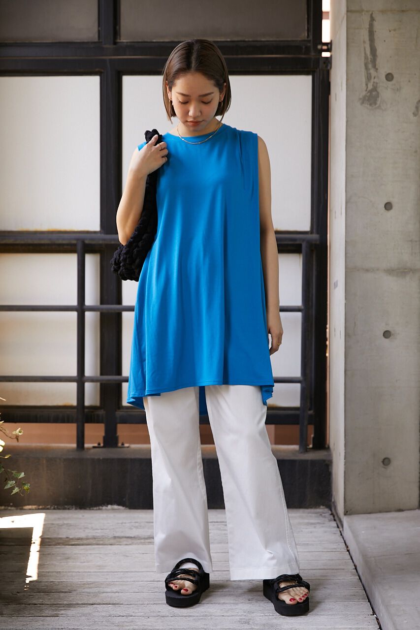 RODEO CROWNS「TRI-FUNCTION ノースリーブチュニックトップス」|Tシャツ・カットソー|BLU