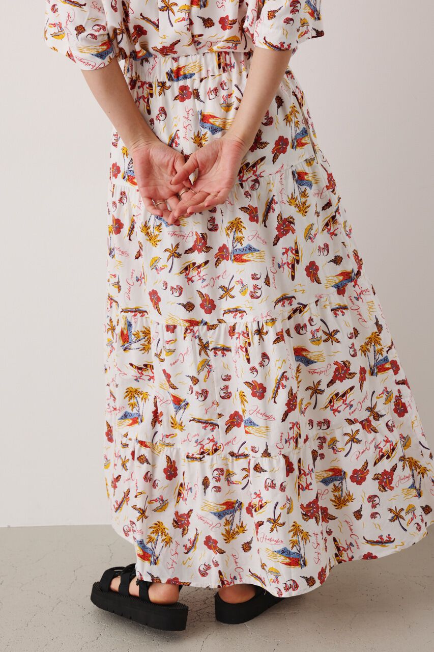 RODEO CROWNS「パターンアロハティアードスカート」|スカート|