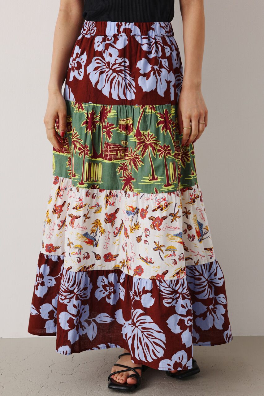 RODEO CROWNS「パターンアロハティアードスカート」|スカート|
