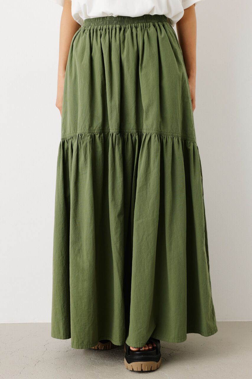 RODEO CROWNS「ギャザー切り替えロングスカート」|スカート|