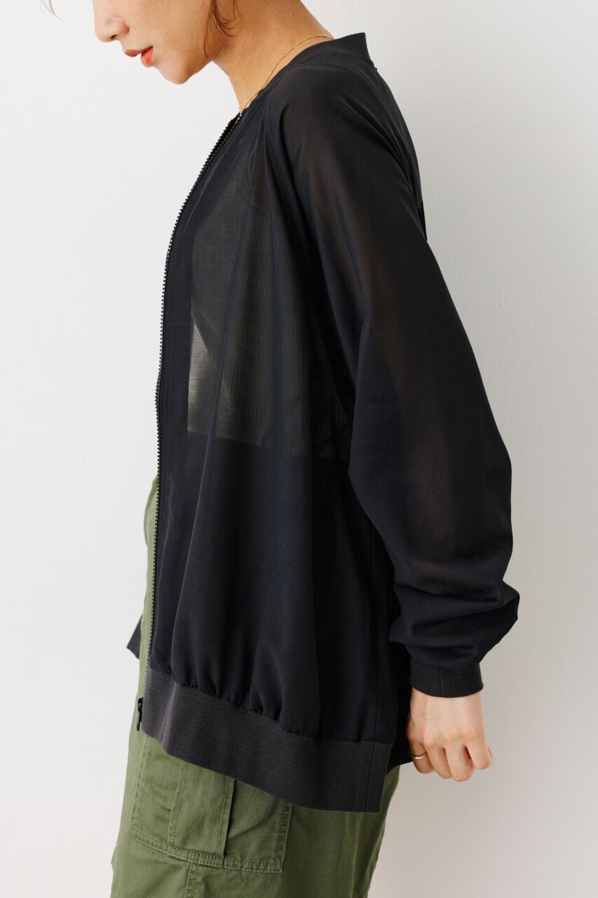 RODEO CROWNS「ボリュームスリーブシアーブルゾン」|ブルゾン・スタジャン|