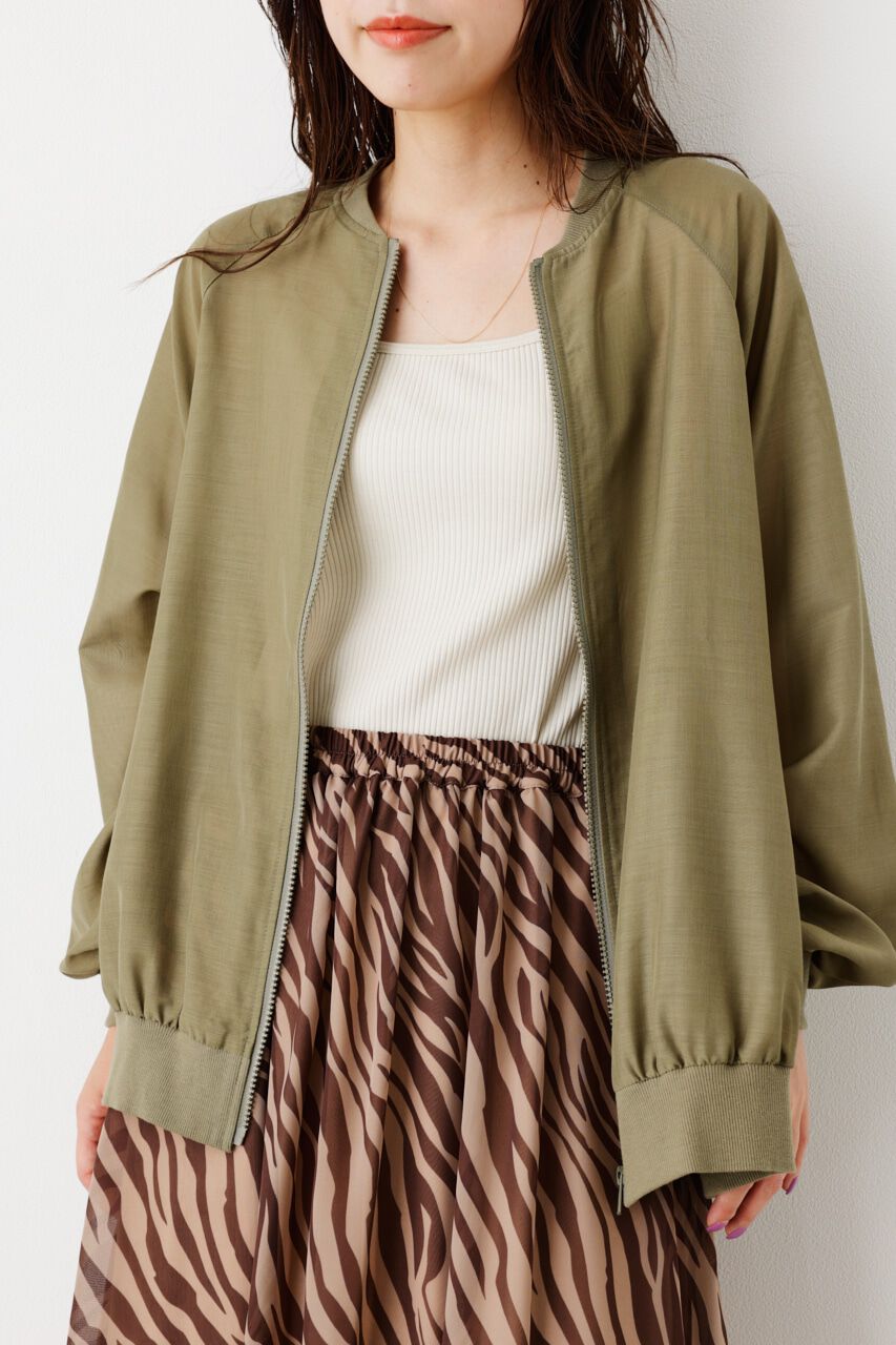 RODEO CROWNS「ボリュームスリーブシアーブルゾン」|ブルゾン・スタジャン|KHA