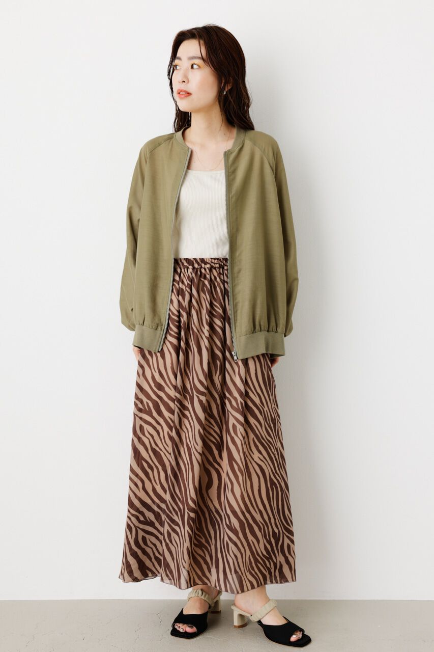 RODEO CROWNS「ボリュームスリーブシアーブルゾン」|ブルゾン・スタジャン|