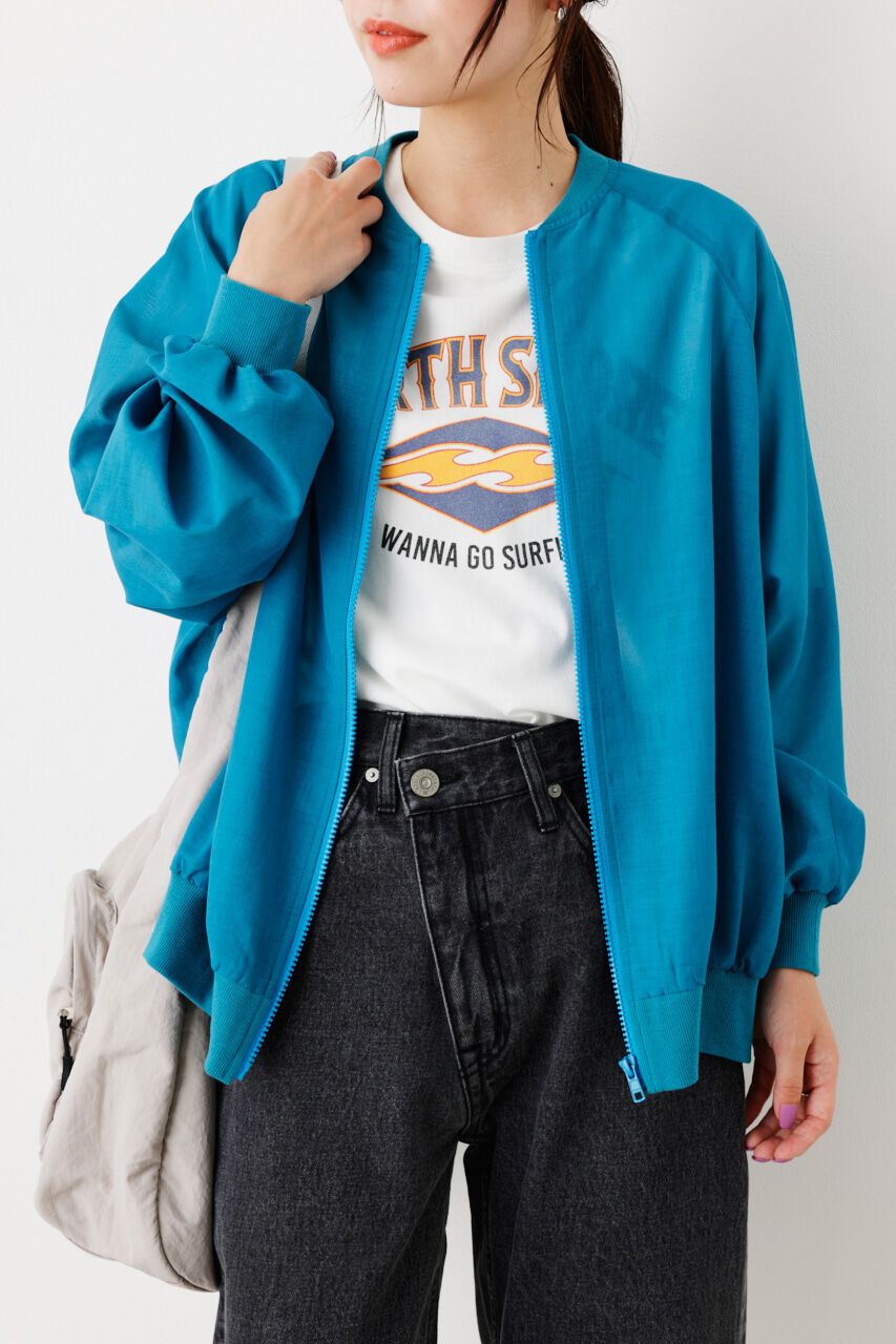 RODEO CROWNS「ボリュームスリーブシアーブルゾン」|ブルゾン・スタジャン|D/TQ3