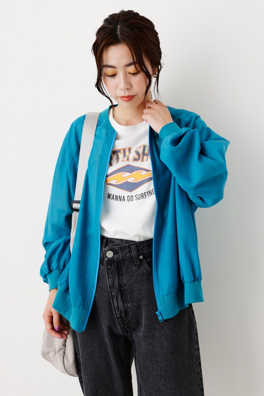 RODEO CROWNS「ボリュームスリーブシアーブルゾン」|ブルゾン・スタジャン|