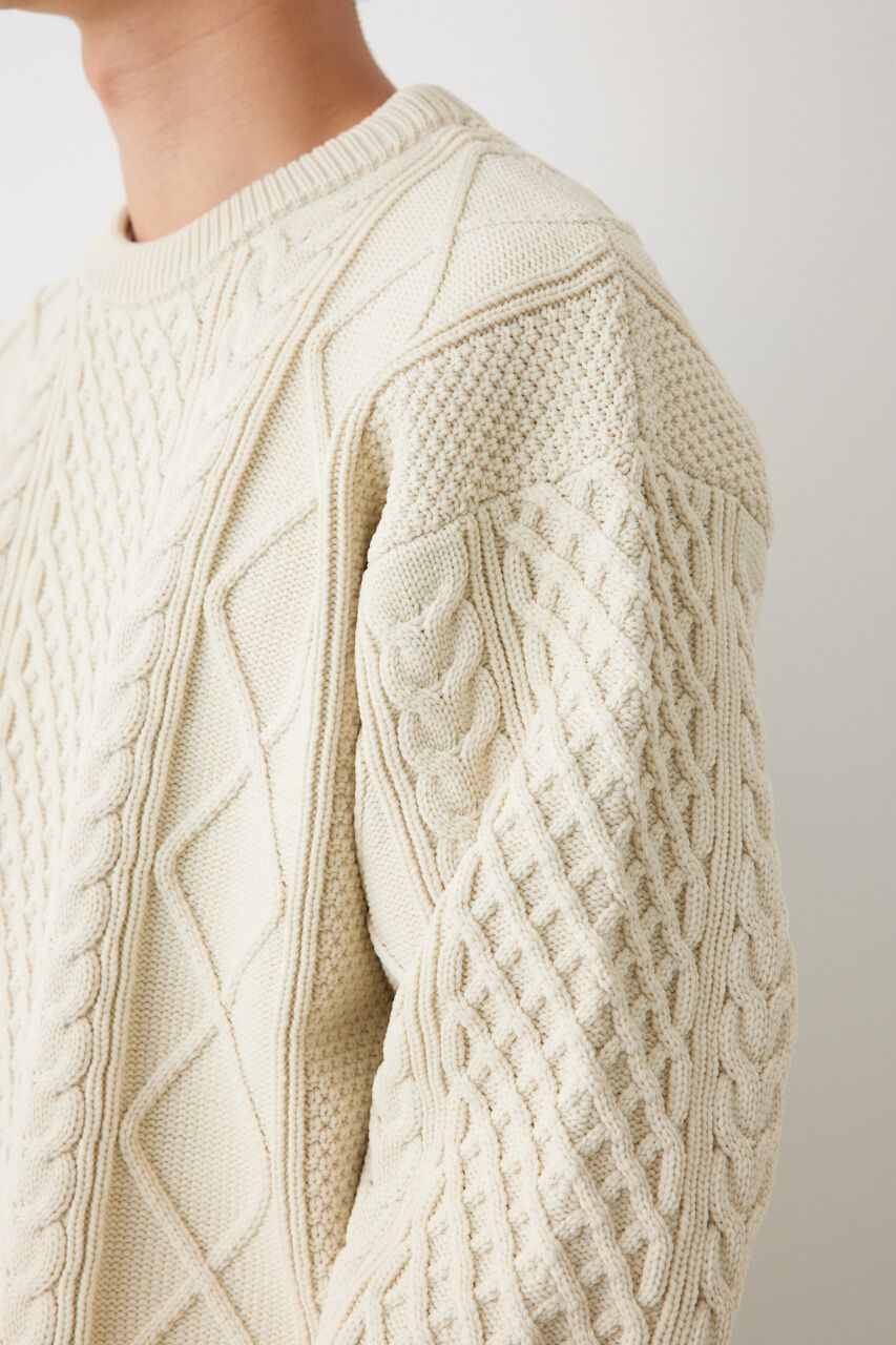 RODEO CROWNS「A-LIGHT KNIT ケーブルトップス」|ニット・セーター|