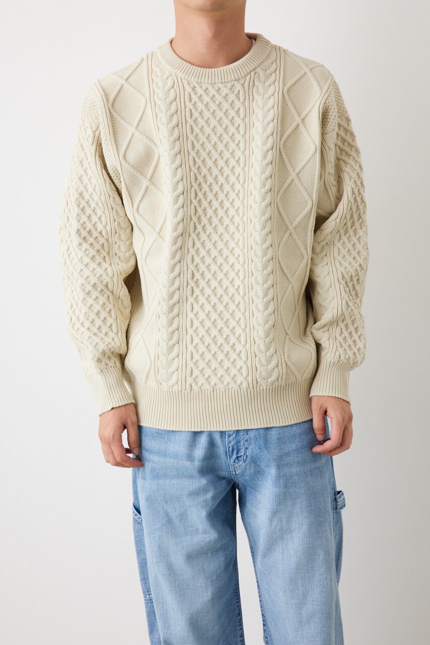 RODEO CROWNS「A-LIGHT KNIT ケーブルトップス」|ニット・セーター|