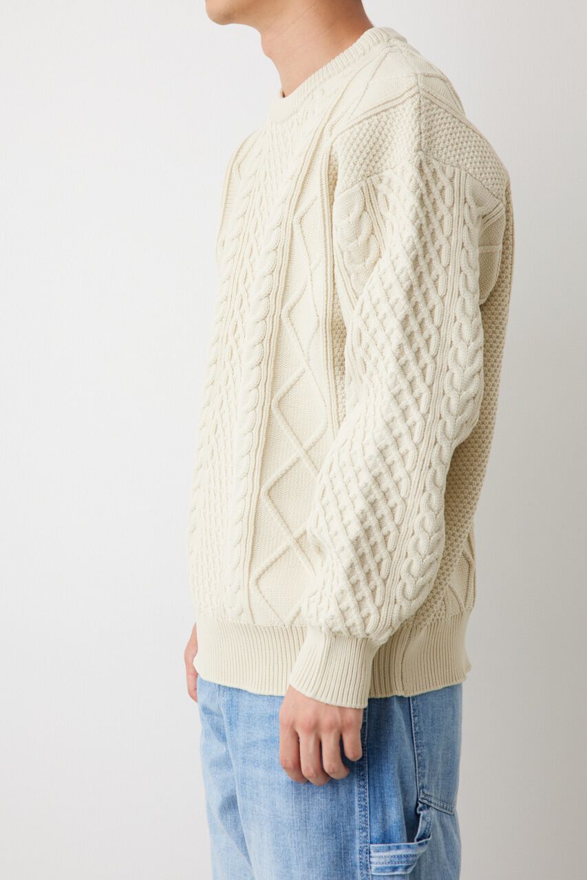 RODEO CROWNS「A-LIGHT KNIT ケーブルトップス」|ニット・セーター|