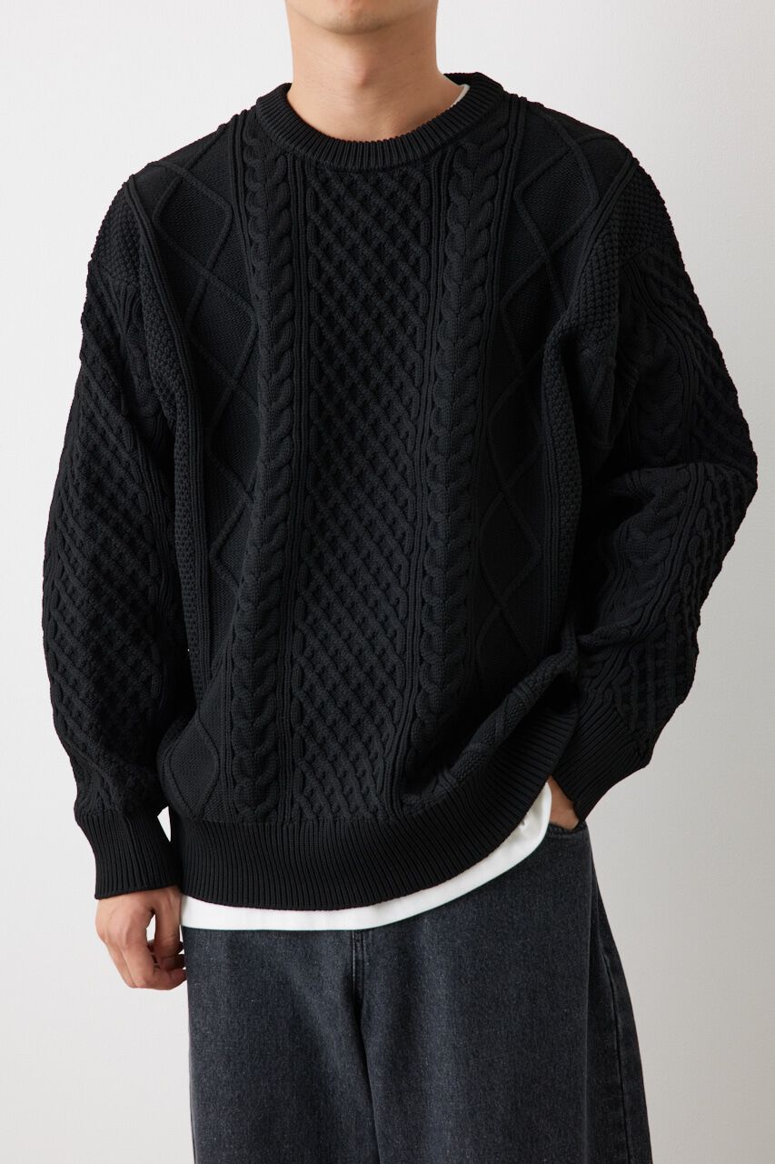 RODEO CROWNS「A-LIGHT KNIT ケーブルトップス」|ニット・セーター|