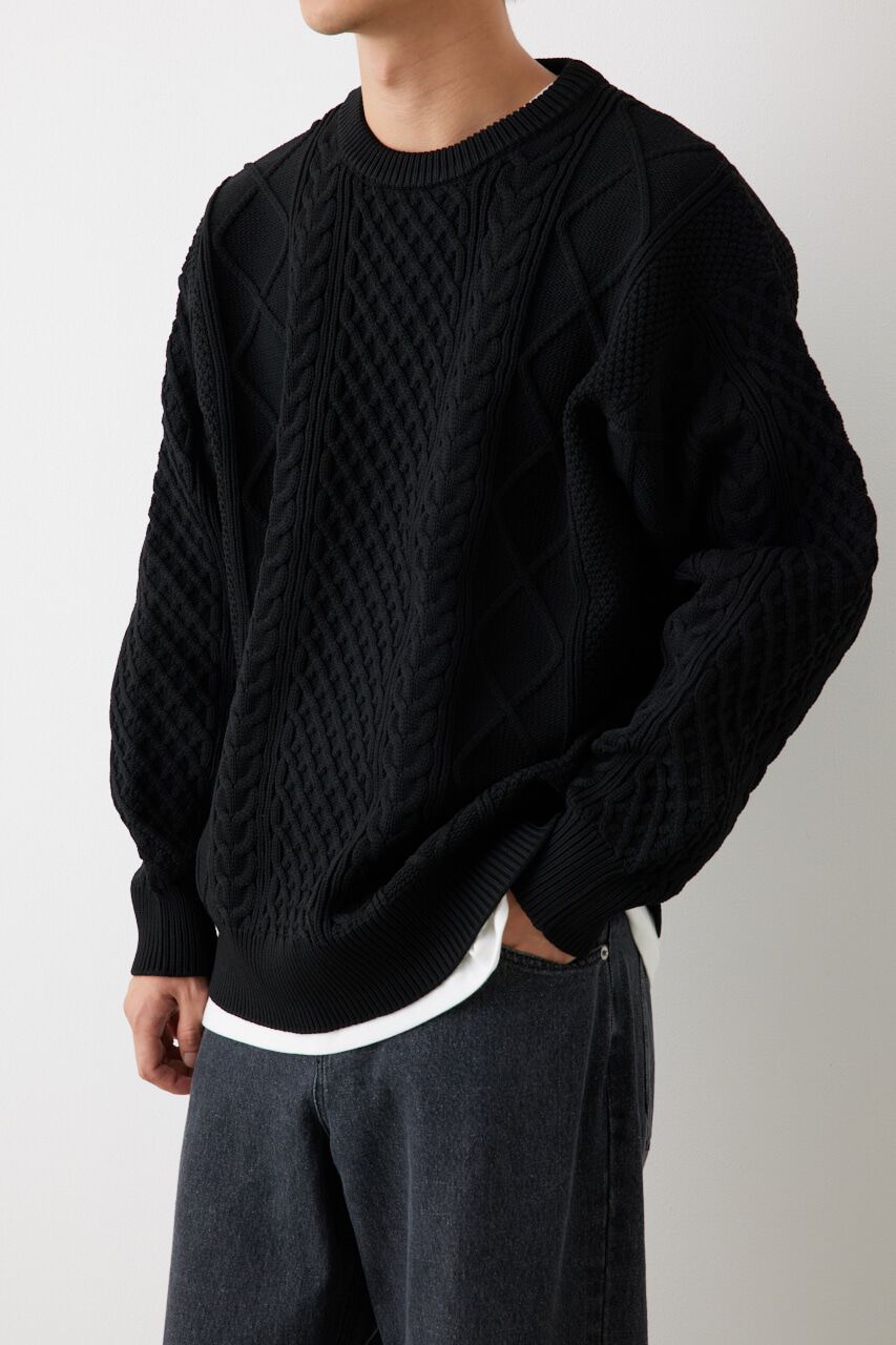 RODEO CROWNS「A-LIGHT KNIT ケーブルトップス」|ニット・セーター|
