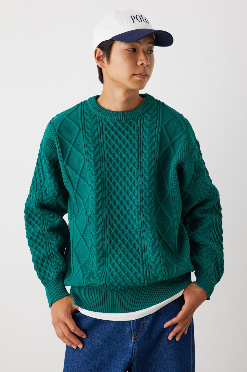 RODEO CROWNS「A-LIGHT KNIT ケーブルトップス」|ニット・セーター|
