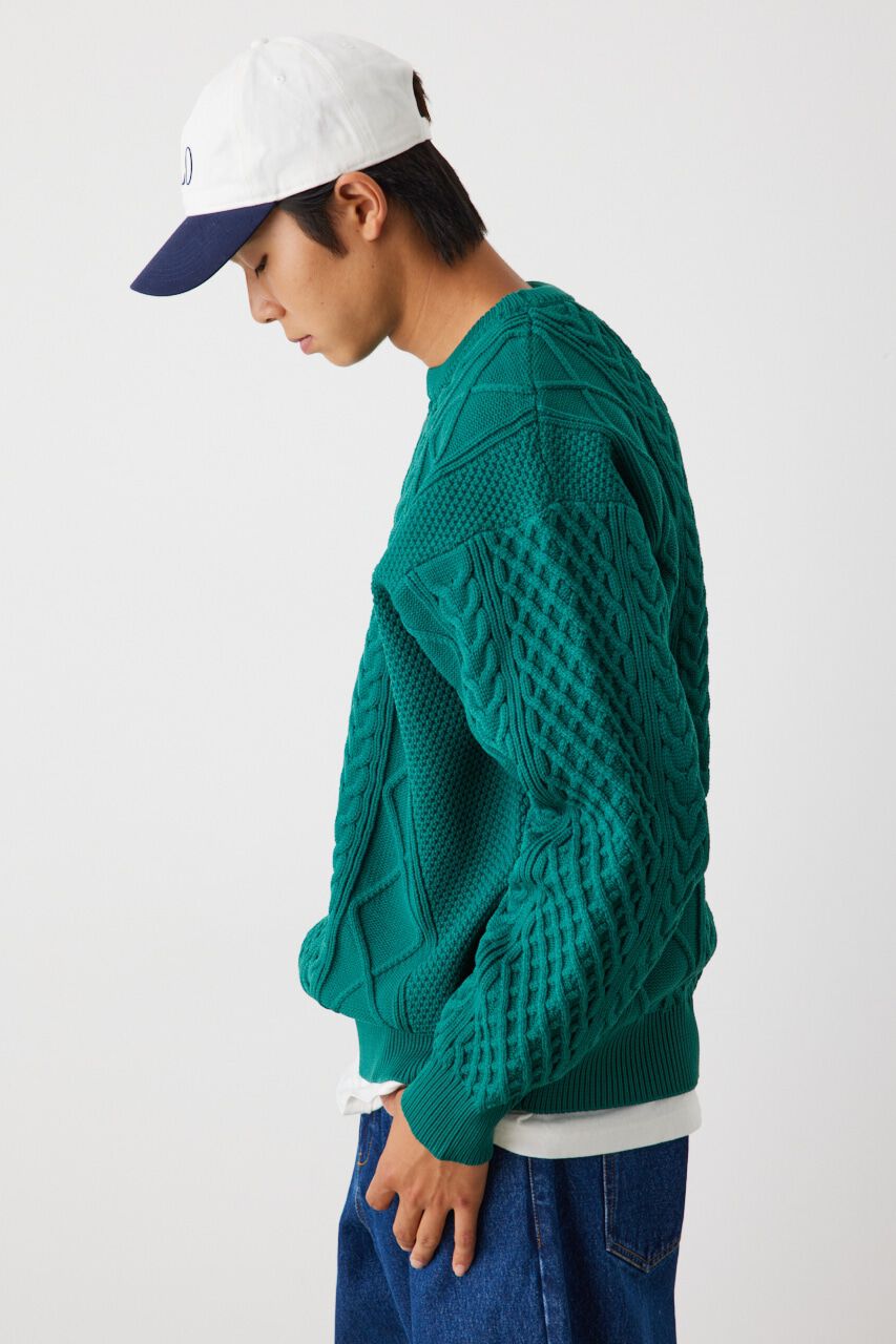 RODEO CROWNS「A-LIGHT KNIT ケーブルトップス」|ニット・セーター|