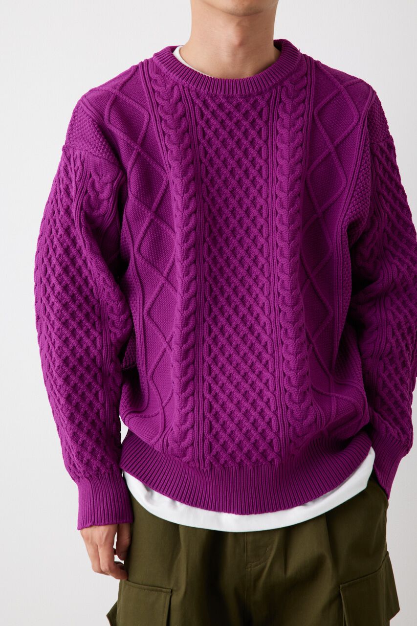 RODEO CROWNS「A-LIGHT KNIT ケーブルトップス」|ニット・セーター|