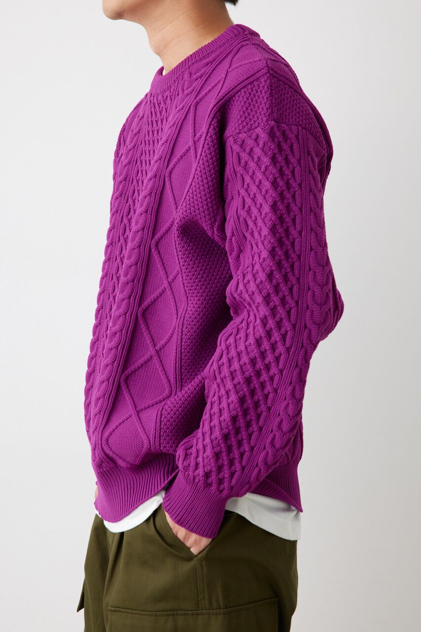 RODEO CROWNS「A-LIGHT KNIT ケーブルトップス」|ニット・セーター|