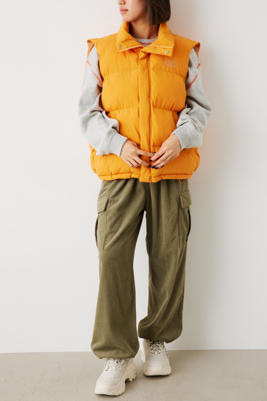 RODEO CROWNS「スタンドネック PUFF ベスト」|ダウンベスト・ベスト|