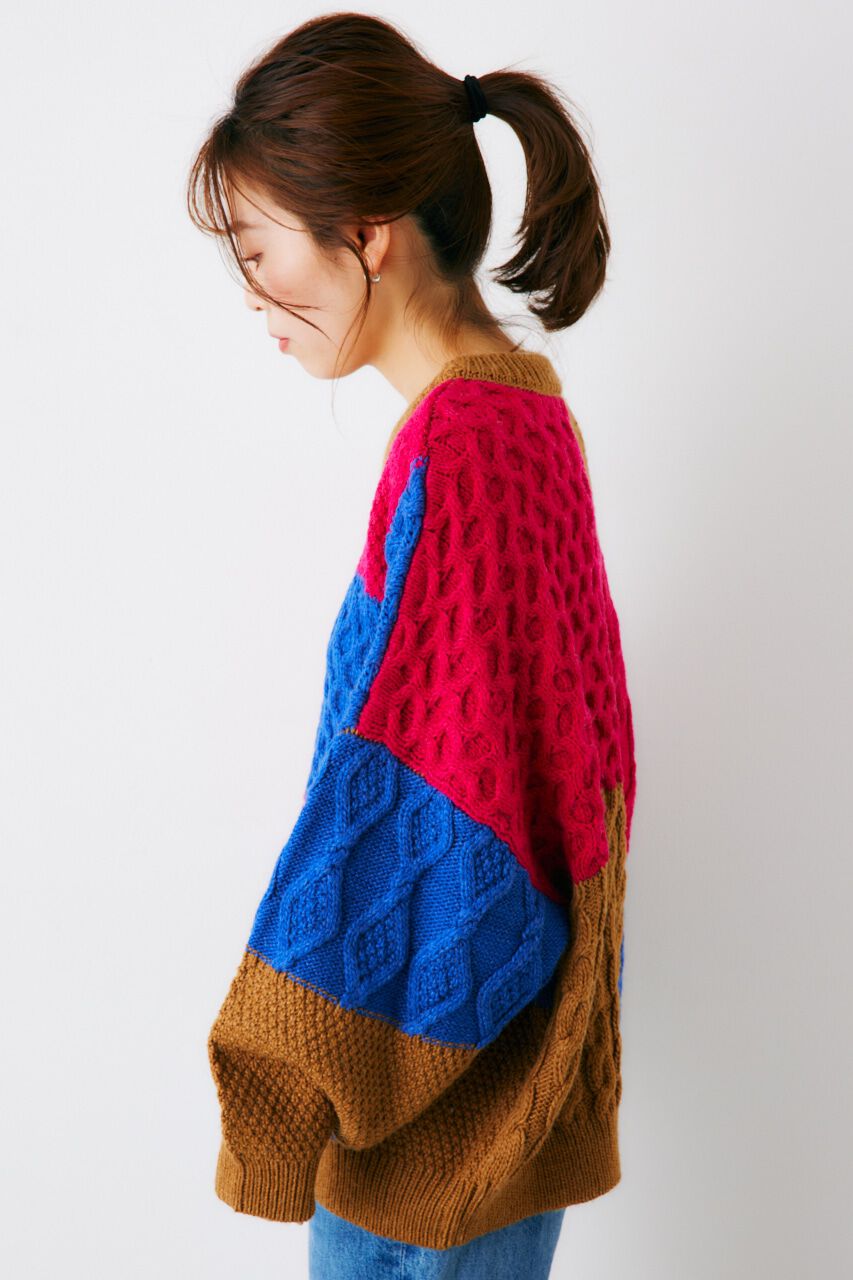 RODEO CROWNS「カスタムケーブルニットトップス」|ニット・セーター|