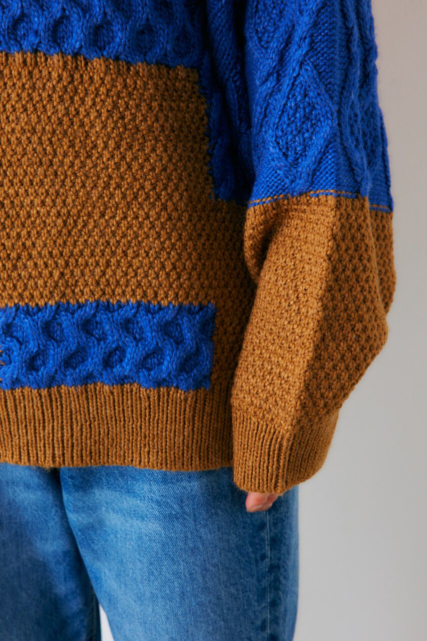 RODEO CROWNS「カスタムケーブルニットトップス」|ニット・セーター|