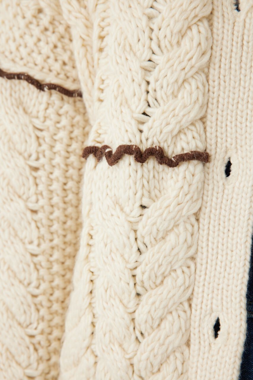 RODEO CROWNS「メロー ケーブルニット カーディガン」|カーディガン|