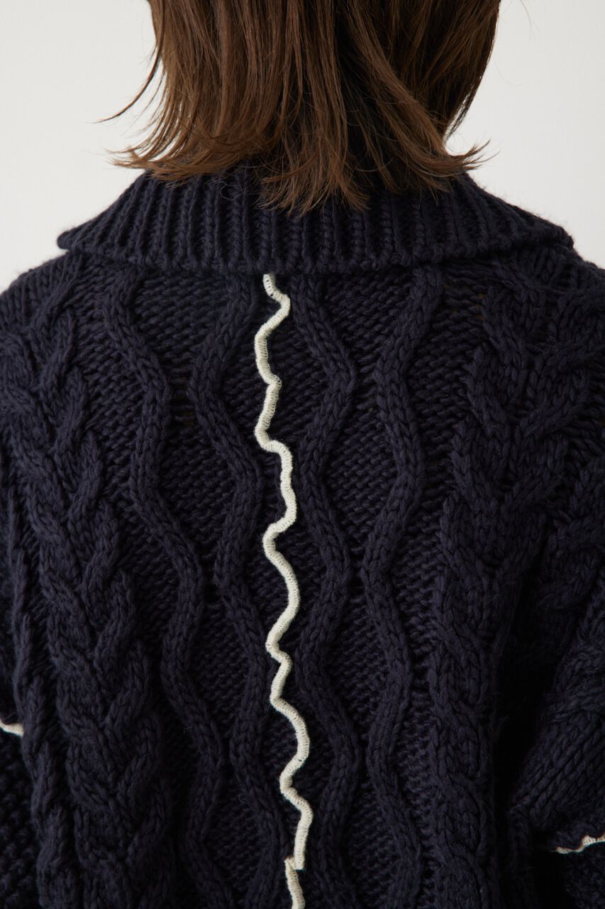 RODEO CROWNS「メロー ケーブルニット カーディガン」|カーディガン|