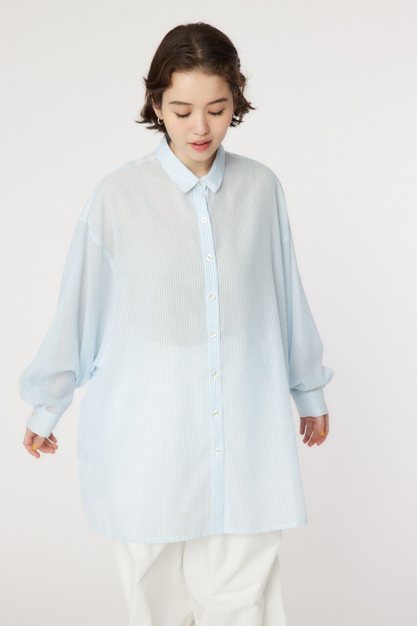 RODEO CROWNS「シアーストライプシャツ」|シャツ・ブラウス|