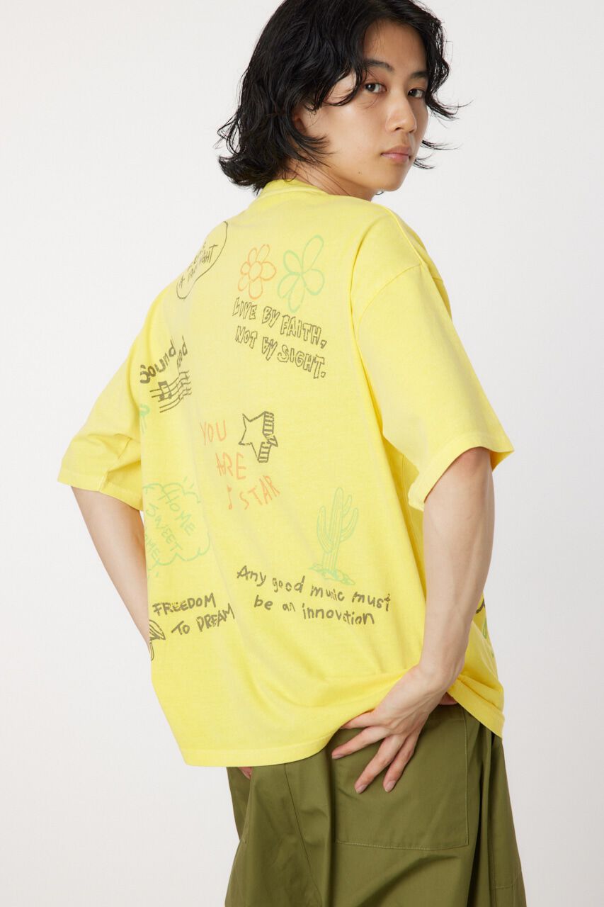 RODEO CROWNS「FREEHAND Tシャツ」|Tシャツ・カットソー|YEL