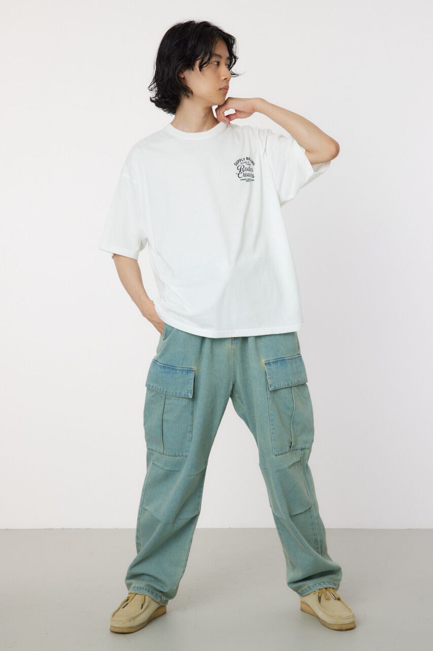 RODEO CROWNS「コーデュロイレーベルTシャツ」|Tシャツ・カットソー|