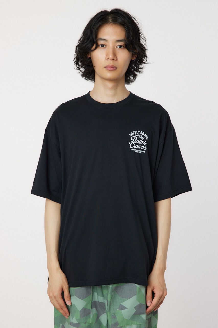 RODEO CROWNS「コーデュロイレーベルTシャツ」|Tシャツ・カットソー|