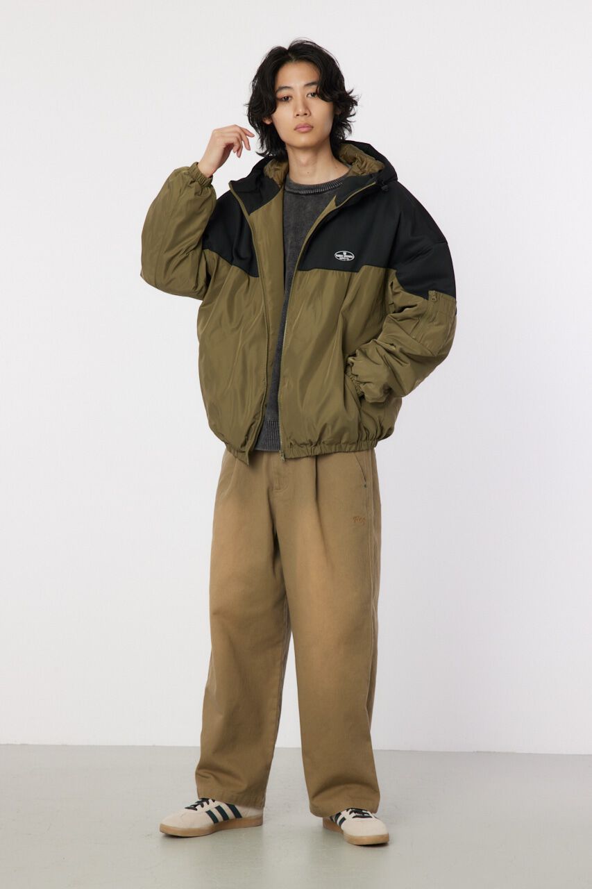 RODEO CROWNS「bicolor hooded ジャケット」|ブルゾン・スタジャン|