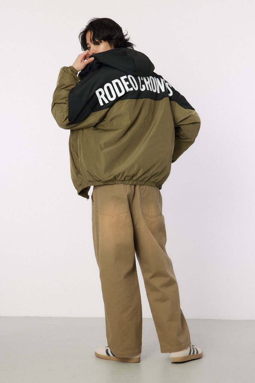 RODEO CROWNS「bicolor hooded ジャケット」|ブルゾン・スタジャン|