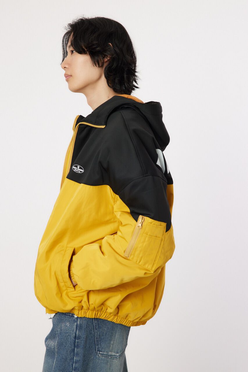 RODEO CROWNS「bicolor hooded ジャケット」|ブルゾン・スタジャン|