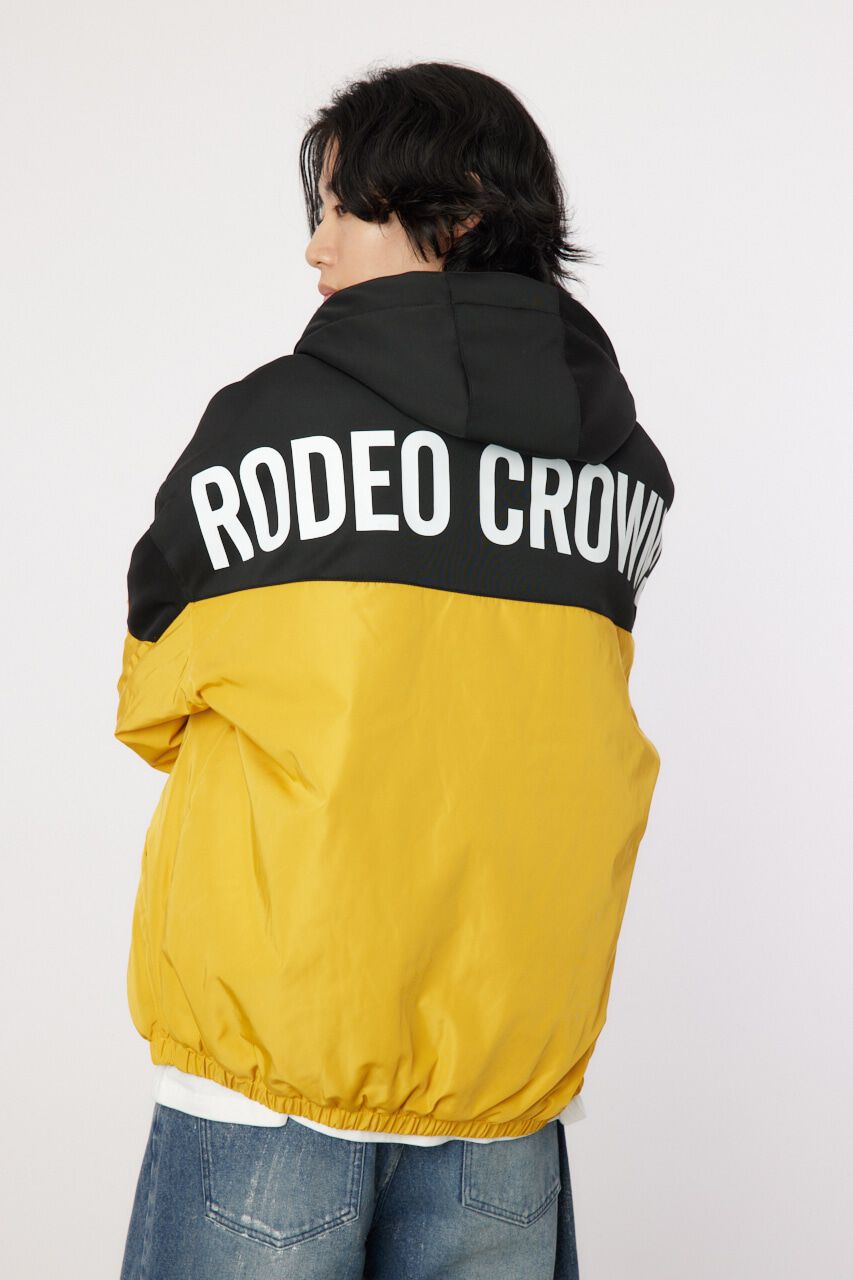 RODEO CROWNS「bicolor hooded ジャケット」|ブルゾン・スタジャン|