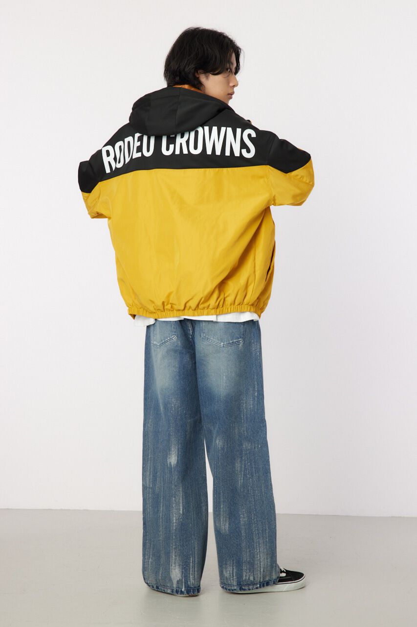 RODEO CROWNS「bicolor hooded ジャケット」|ブルゾン・スタジャン|