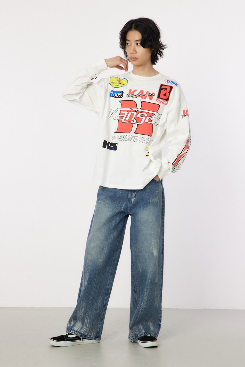 RODEO CROWNS「foiled デニムパンツ」|デニム|