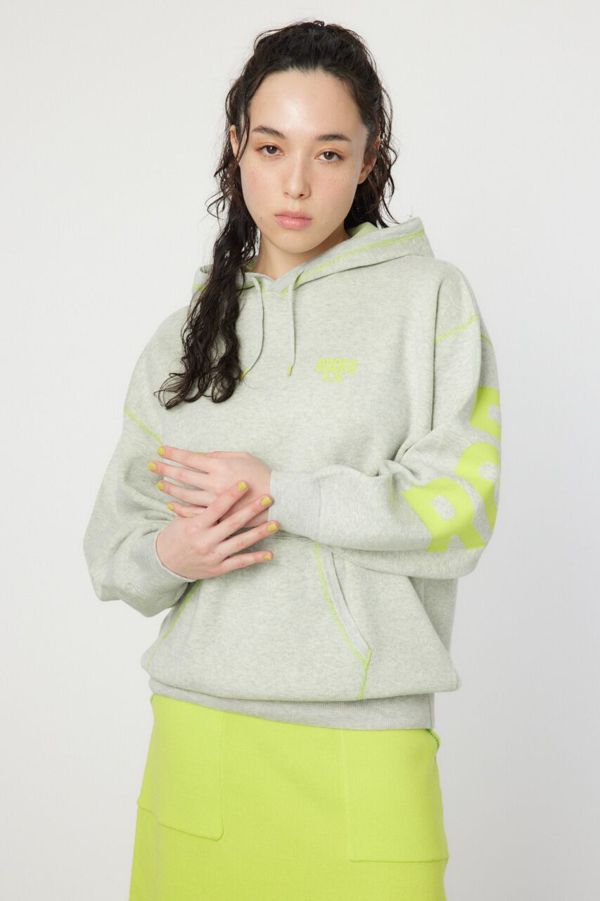RODEO CROWNS「スウェットライクバックロゴニットフーディー」|ニット・セーター|T.GRY