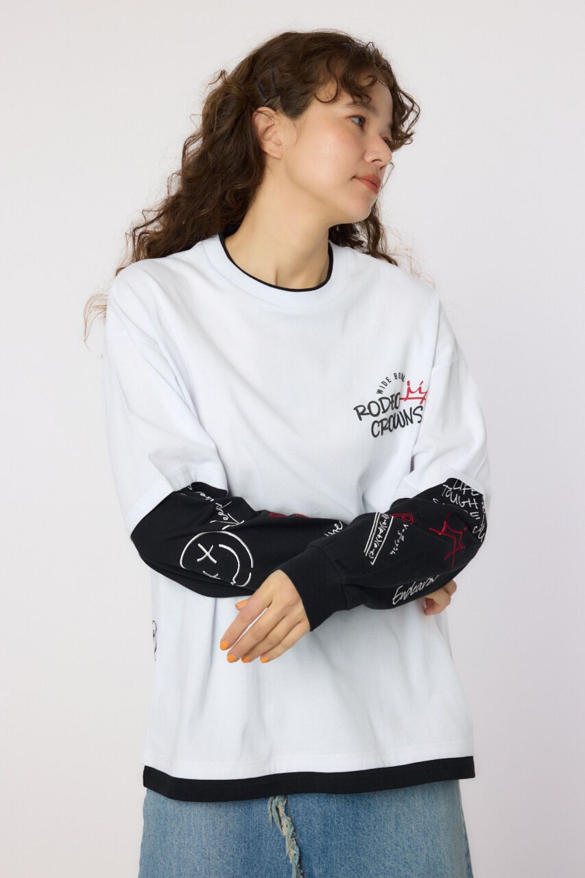 RODEO CROWNS「フェイクレイヤードロングスリーブTシャツ」|Tシャツ・カットソー|