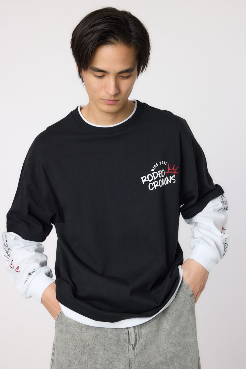 RODEO CROWNS「フェイクレイヤードロングスリーブTシャツ」|Tシャツ・カットソー|